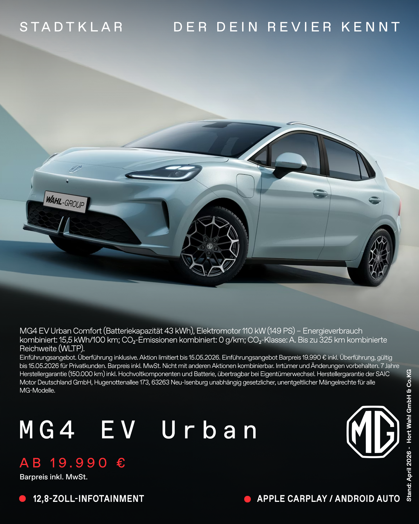 MG4 EV Urban